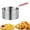 20cm, variant on Fancyes Stainless Steel Deep Fryer Basket Kitchen Fry Basket Multifunction Deep Frying with Handle for French Fries Spaghetti Serving 18cm