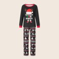 thumbnail image 1 of Camisón navideño con estampado de letras camisón navideño conjunto informal de ropa de descanso navideña, 1 of 8