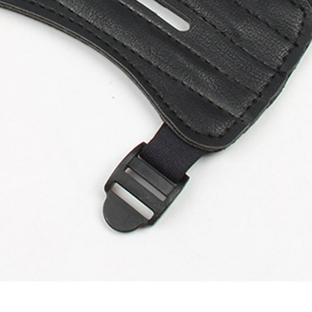 Protège-bras De Tir à L'arc TOPARCHERY – Cuir Noir – Ambidextre – Réglable