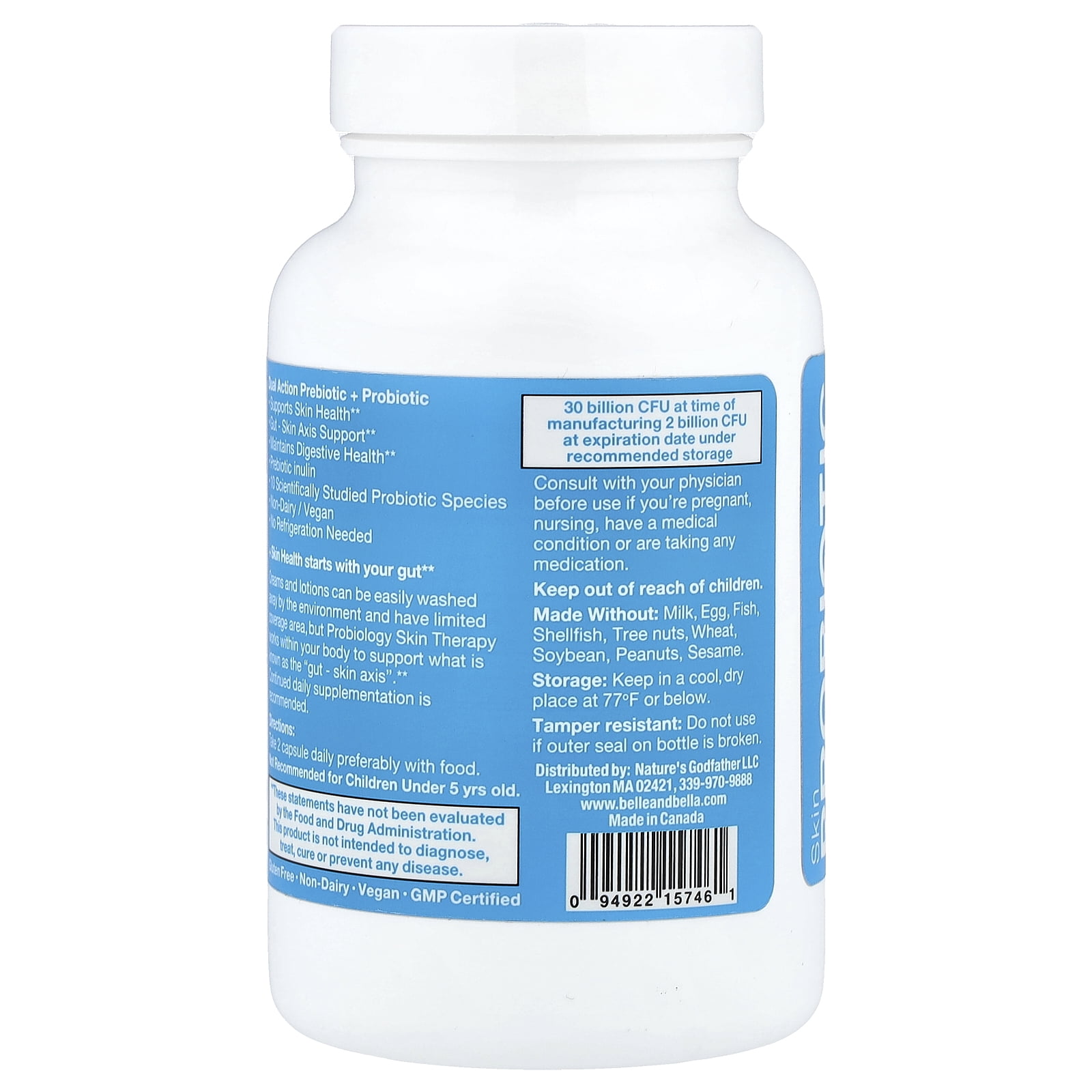 Probiotic Skin Therapy, Belle+Bella