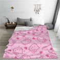 thumbnail image 6 of Hello Kitty Fleece Blanket Super Soft Cozy Throw Blanket 50"X40", Lightweight Fuzzy Comfy Flannel Blanket Warm Plush Throw Blankets For Couch, Sofa, Bed, 6 of 7