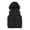 Black, variant on comerut Women Hooded Vest Detachable Hat Zipper Pockets Solid Color Thicken Cardigan Keep Warm Casual Style Sleeveless Jacket Autumn Winter Clothing for Outdoor