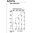 thumbnail image 3 of Berta Full Overlay 90 Degree Restricted Opening  Clip On Concealed European Face Frame Cabinet Door Hinges  (10 Pack), 3 of 6