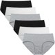 thumbnail image 1 of Bragas hipster de algodón para mujer Underwear INNERSY, paquete de 6, 1 of 6