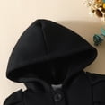 thumbnail image 6 of JUMEYU Baby Girl Winter Coat Infant Toddler Baby Girls Hooded Ruffle Button Coat Winter Outerwear 12 18 Months (Black,12-18 Months), 6 of 9