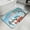 Blue, variant on Let's Go Camping Bathroom Runner Rugs Non Slip Washable Absorbent Narrow Long Bath Mat Modern Camper Van Trees Burlap Rustic Runner Rugs for Kitchen Hallway Bedroom Laundry Study Room 15.7"x47.2"