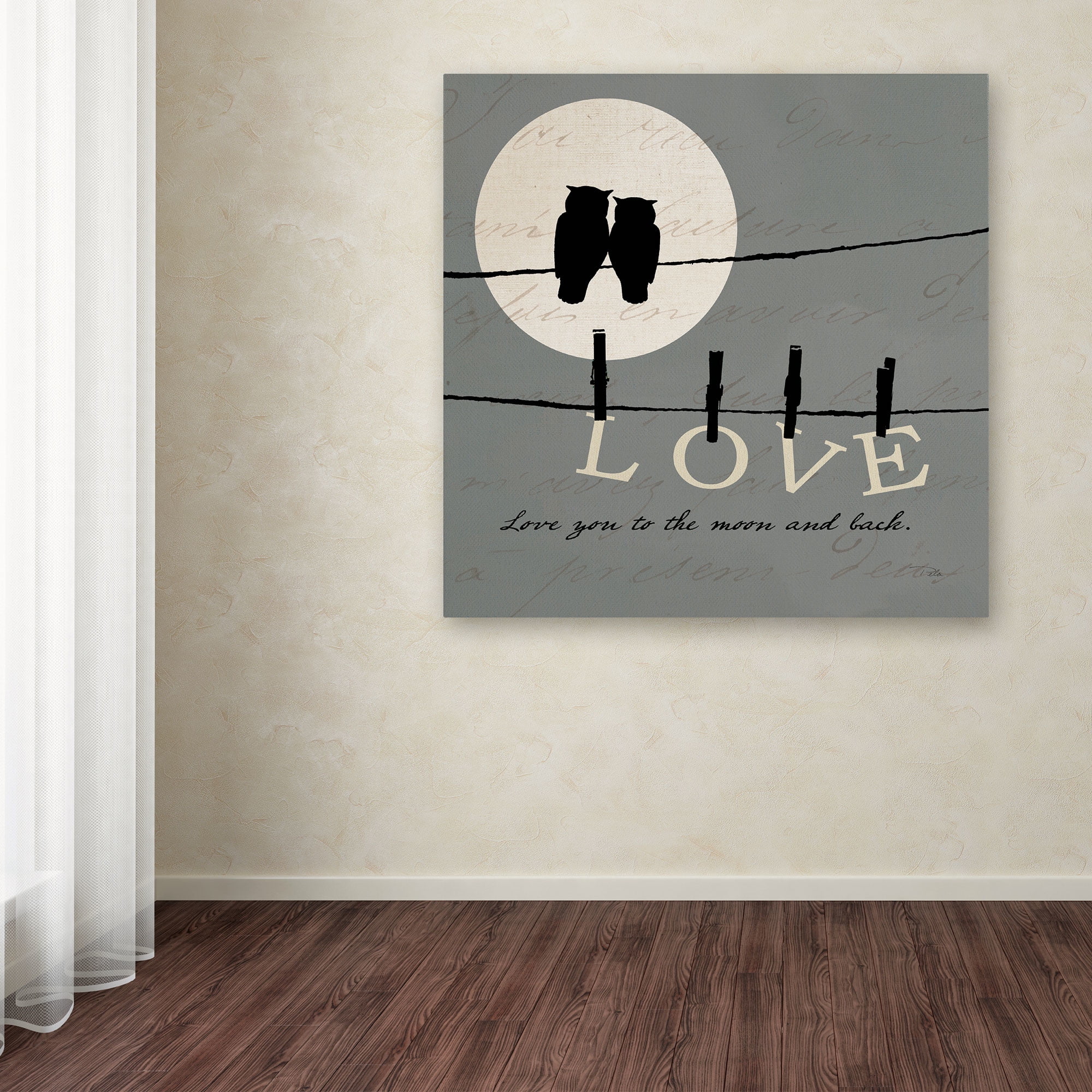 Trademark Fine Art "Moon Lovers I" Canvas Art by Pela Studio