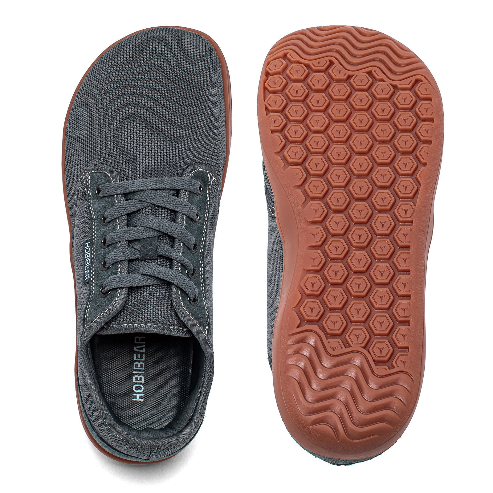 HOBIBEAR Mens Womens Wide Width Barefoot Shoes Unisex Outdoor Zero Drop Running Minimalist Walking Shoes Lightweight Breathable
