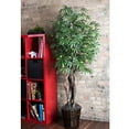 thumbnail image 1 of Vickerman Everyday 6 Indoor Artificial Japanese Maple Executive Tree - Real Dragonwood Trunks - Decorative Rattan Basket - Maintenance Free, 1 of 4