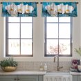 thumbnail image 4 of LALILO Kitchen Curtain Valance White Orchid Flower Rod Pocket Window Curtain 52"x 18" Set of 2, 4 of 6