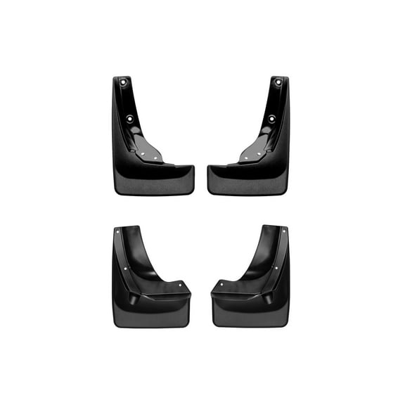 WeatherTech Custom No Drill Splash Guard MudFlaps compatible with 2021-2026 Honda Ridgeline, Front & Rear Set - Black