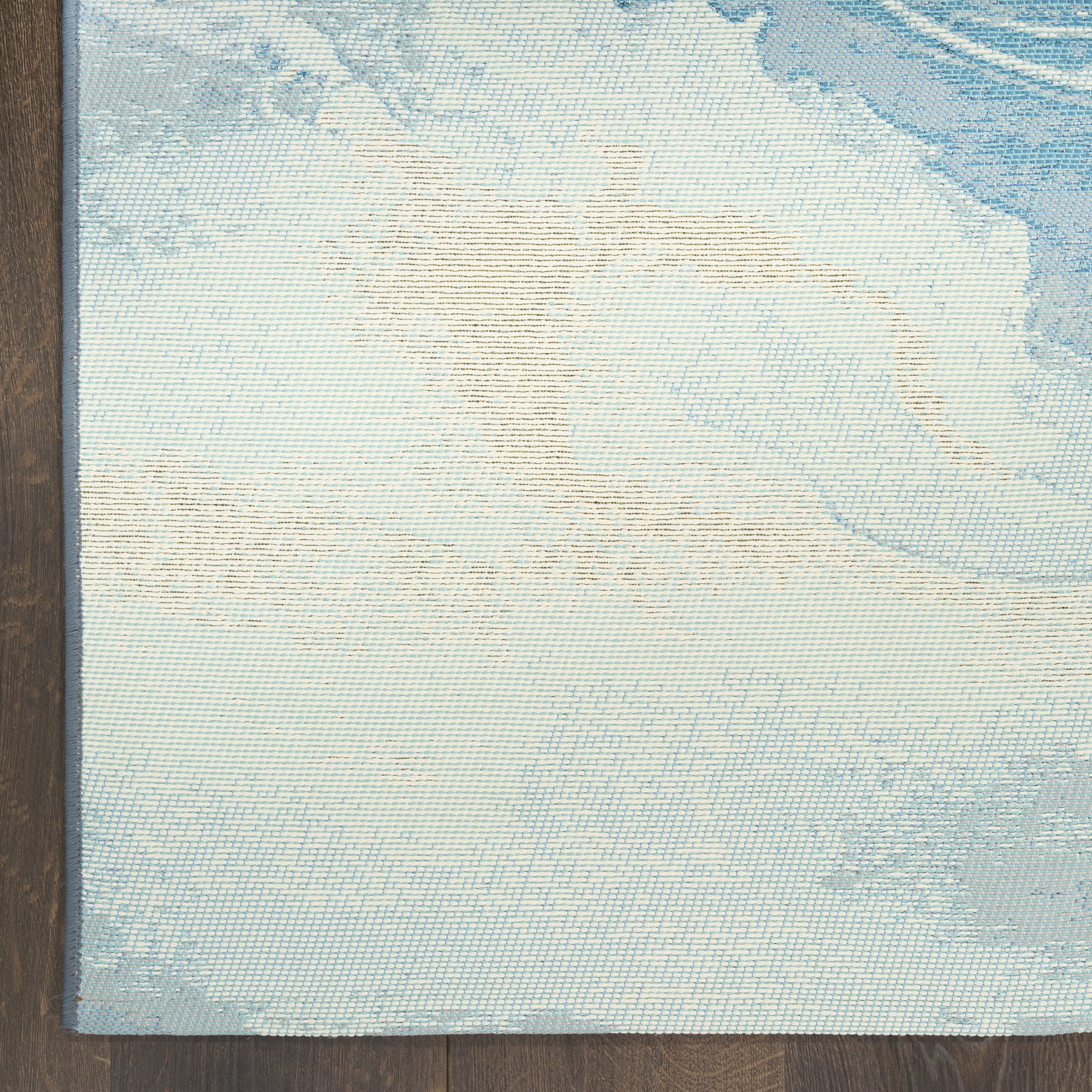 Nourison Color Splash 9'10" x 13'2" Ivory Blue Coastal, Nautical & Beach Rug