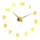 thumbnail image 4 of Simple Arte Moderno DIY Extraíble de DIY Acrílico 3D Superficie de Espejo de Pared Reloj Decorativo de dorado perfecl  Reloj de pared 3D DIY, 4 of 6