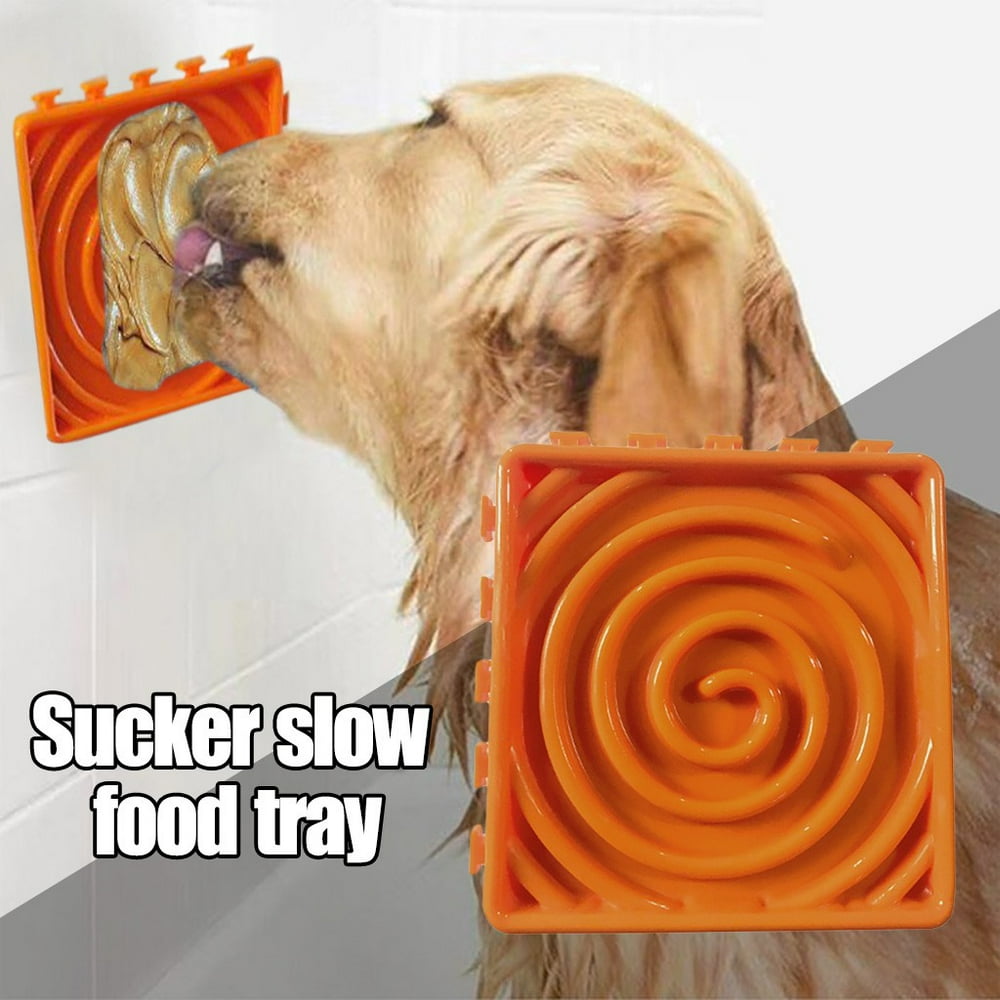 Prolriy Pet Dog Licking Food Plate Slow Food AntiChoke Distracting Pet