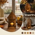 thumbnail image 6 of House Candle Holder, Metal Lantern Decor, Hollow House Shaped Candle Stand for Mantels Dining Tables Covered Patios, Lightweight Metal Accent for Flexible Display, 6 of 7