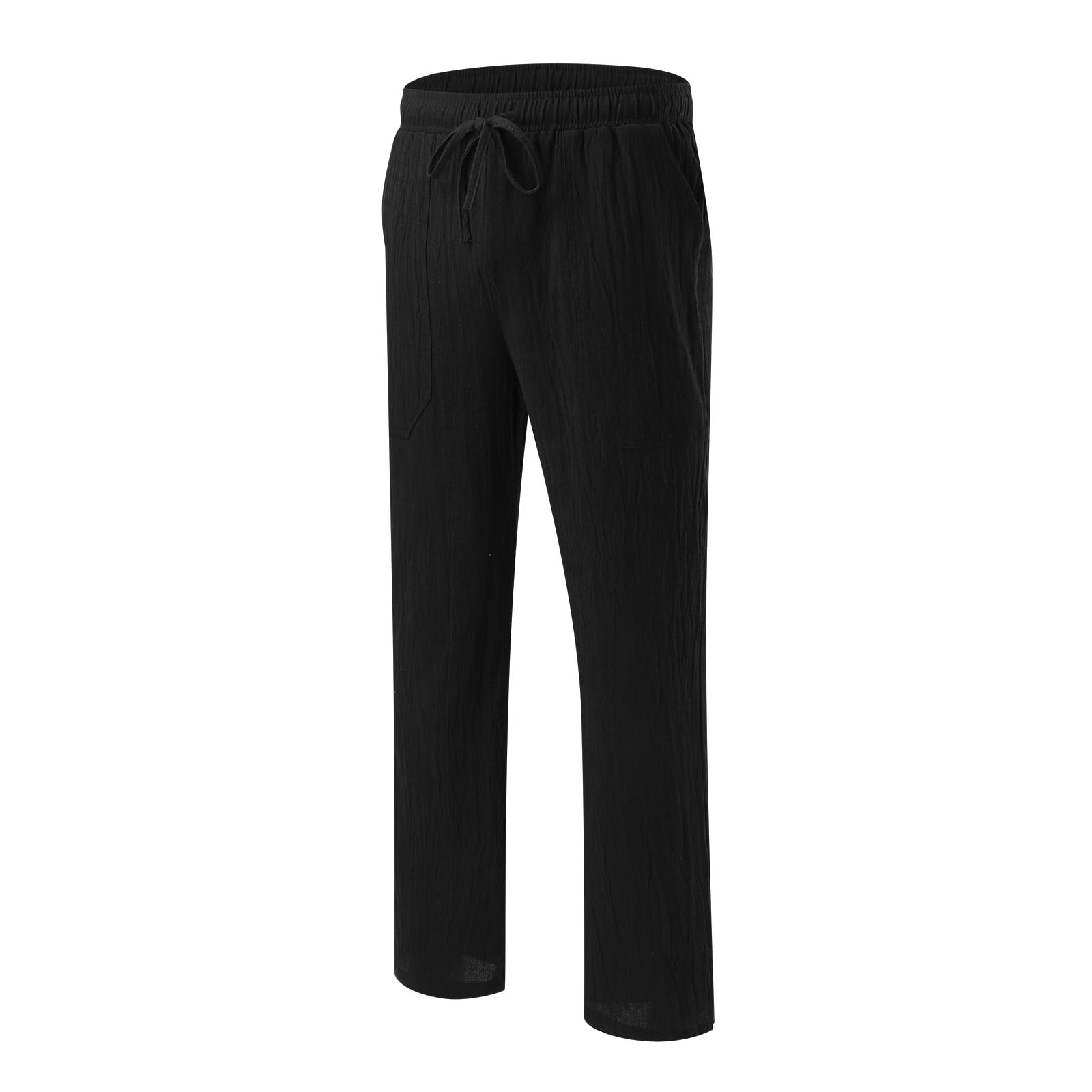 Quealent Mens Pants Relaxed Men's Slim Fit Pocket Stretch Twill Pant