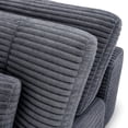 thumbnail image 5 of Muumblus 105" Oversized Modular Sectional Sofa with Movable Ottoman, L-Shaped Boneless Cloud Couch, Modern Sleeper Sofa for Living Room, Gray Corduroy, 5 of 6