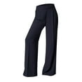 thumbnail image 2 of Women's Solid Color Casual Slimming Casual Pants Solid Color Commuting Pants Sagging Elastic Waist Wide Leg Pants, 2 of 4