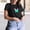 Black, variant on Graphic Tees for Women Fashion Reflective Print Short Sleeve T Shirt Crop Top for Women Activewear Top with High Visibility Design and Breathable Black M