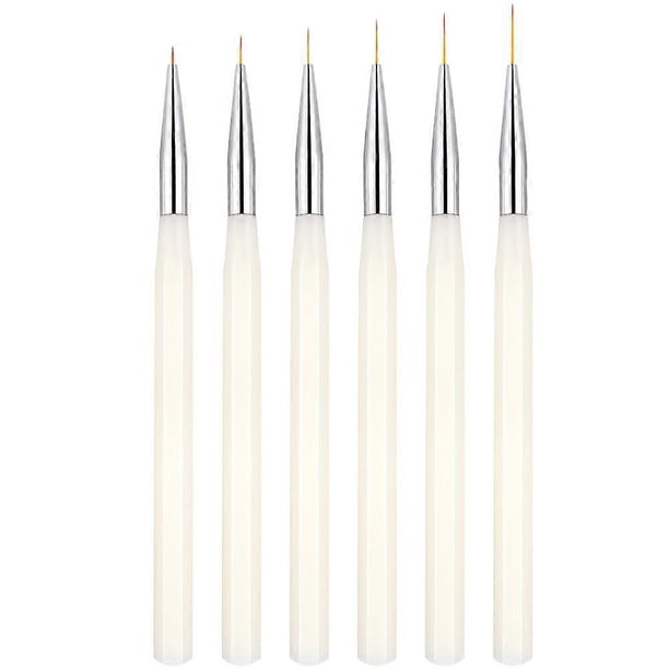 Striping Nail Art Brushes Designed For Women And Nail Experts Ideal For Home Use And Nail Art Projects 6Pcs