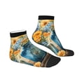 thumbnail image 6 of Salouo Rustic Blue Vase Blossoms Pattern Unisex Middle Tube Socks,Middle-Finger Knee High Socks Over The Calf Tube Stocking Crew Stockings for Women and Men Tube Socks, 6 of 8