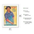 thumbnail image 2 of Sure We'll Finish the Job - Victory Liberty Loan - Vintage War Poster by Gerrit Beneker c.1918 - Fine Art Rolled Canvas Print 27in x 40in, 2 of 4