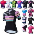 thumbnail image 2 of Maillot de ciclismo Pro Team para mujer, maillot de ciclismo para mujer, chaquetas de bicicleta para mujer 2021, ropa de ciclismo de manga corta, secado rápido, transpirable, tallas S-3XL, 2 of 5