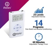 TENS Unit + EMS System - Combination Dual Channel Electrotherapy + Strength and Recovery System from iReliev