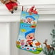 thumbnail image 2 of PLIM Tema: Calcetines de Navidad, fino lino blanco para colgar en escaleras y chimenea, decoración navideña para el hogar, regalo de Navidad. 54cm × 38cm, 2 of 5