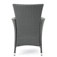 thumbnail image 4 of Grey Wicker Dining Chair Pair / Ideal for Transforming Spaces, 4 of 5