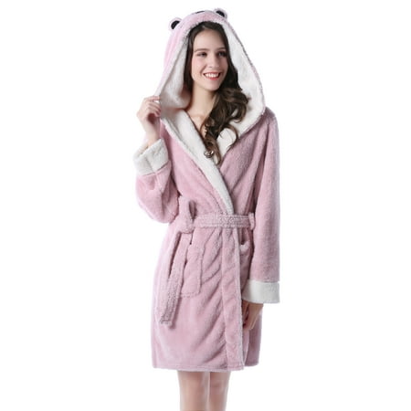 

Richie House Women s Bathrobe Robe with Two Ears RHW2498