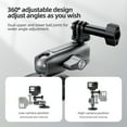 thumbnail image 2 of NATEFEMIN Action Camera Accessory Aluminum Alloy Magnetic Mount 360° Rotation Dual Ball Heads for Insta360 DJI, 2 of 10
