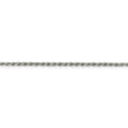 thumbnail image 2 of White Sterling Silver necklace Rope chain Diamond-cut 18 in 1.85 mm, 2 of 5