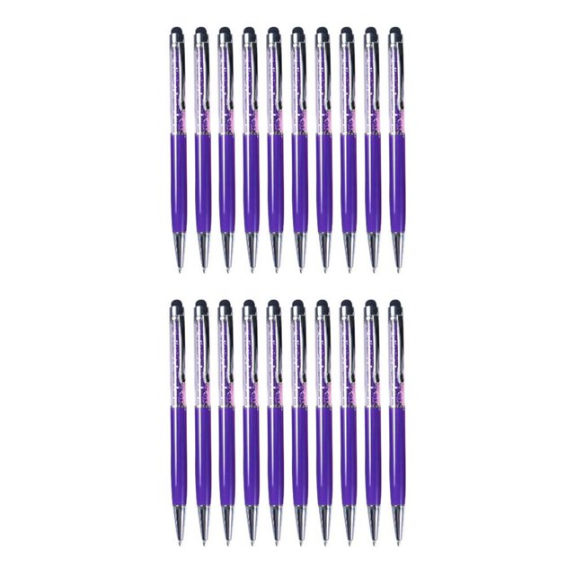 Bearachild Paquete de 10 bolígrafos Stylus Touch, bolígrafo, accesorio de firma, herramienta de escritura Multicolor, accesorios para jardín de Morado oscuro 2Conjunto