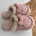 thumbnail image 6 of Agkizg Womens Fuzzy Slippers, House Slippers, Decorative Fuzzy Lined House Slippers Multi Size Warm Plushes Comfortable Casual Indoor Winter Slippers, 6 of 7