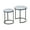 #Black,Iron, variant on 3 Piece Tempered Glass Surface Coffee Table Set,Decor Coffee Table Round End Side Table with Sturdy Construction for Living Room (Rustic Black),Black Glass+Metal Furniture Primary Living Space Tables