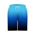 thumbnail image 5 of Iugvhana Men's Swim Trunks Gradient Color Quick Dry Beach Shorts with Pockets and Drawstring Summer Shorts Sky Blue M, 5 of 5