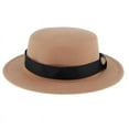 thumbnail image 4 of Vintage Fedora Hat Flat Top Jazz Hat Men Party Trilby Hat Khaki, 4 of 6