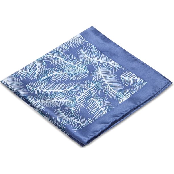 Ryan Seacrest - Pañuelo de bolsillo Botanical Ascot para hombre, azul, talla única