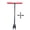 A002- Red, variant on Valve Service Tool Heavy Duty T Handle Wrench for Auto Motorcycle Bicycle Atv Repair Tire Valve Maintenance Gift Carbon Steel 4.7 Inch