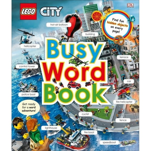 Lego City: Busy Word Book, (Hardcover)
