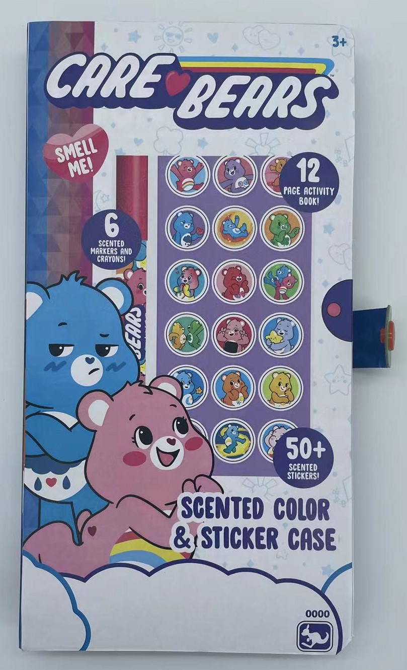 Kangaru Brand Care Bears Color and Sticker Case