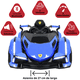 thumbnail image 3 of Montable Eléctrico para Niños Deportivo Lambo Luces Sonido Control Remoto Bluetooth Batería 12v - Azul, 3 of 8