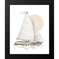 thumbnail image 2 of Pinto, Patricia 15x18 Black Modern Framed Museum Art Print Titled - Quiet Sailboat, 2 of 5
