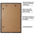 thumbnail image 4 of Americanflat 24x36 Poster Frame with Polished Plexiglass with 20x30 Mat Display Photo Soho Collection - Black, 4 of 8