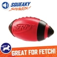 thumbnail image 3 of Pelota de fútbol de goma para perros Nerf Dog con chirriador interactivo Nerf Nerf Dog, 3 of 5