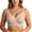 01-Khaki, variant on Women's Front Closure Bras Racerback No Underwire Plus Size Full Coverage Ribbed Bra Grey, 50