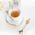 thumbnail image 4 of Tunhigl Music Note Stainless Steel Dessert Spoon - Elegant Teaspoon for Coffee, Tea, and Ice Cream - Durable Bar Spoon for Home, Restaurant, and Bar Use Gold, 4 of 8