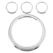 4 Pcs Hub Center Ring Custom Wheel Automobile Aluminum Adapter Silver