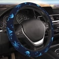 thumbnail image 6 of KLL Car Steering Wheel Cover, Universal 15 inch, Soft Elastic and Comfortable,Car Accessories Decorations-BLUE Flamingo Birds, 6 of 7